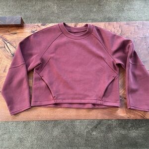 LULULEMON - Airwrap Modal Crew - Red Merlot - Size 6